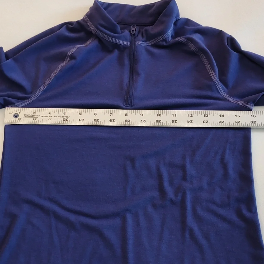 REI Kids Quarter Zip Shirt Size L 14-16 Base Layer Purple Activewear Fall Winter